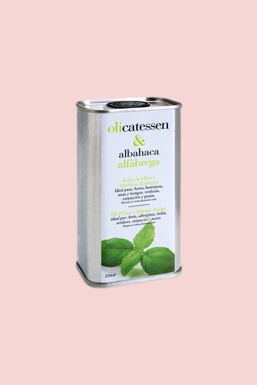 Organic Olive Oil with Basil Olicatessen 250 ml