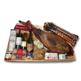 Lote de Navidad, con jamón, de Ibergour