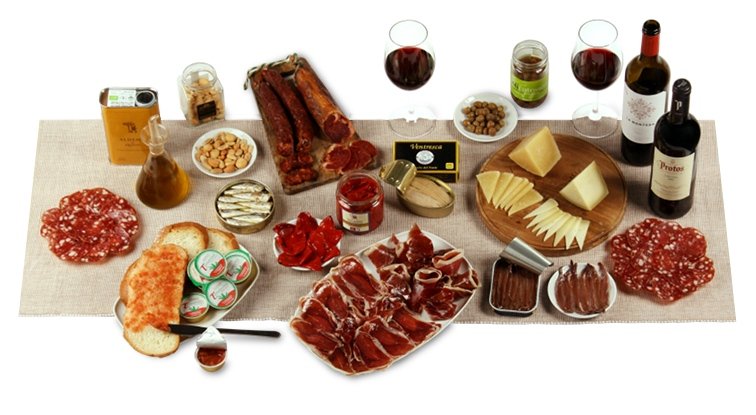 Tasting assortment of Spanish products for 5-6 people