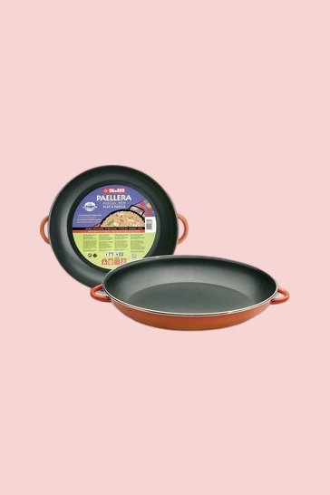 Orange Ibili Paella Pan 13.4 in (6 portions)