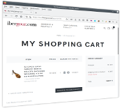My shopping cart page at IberGour